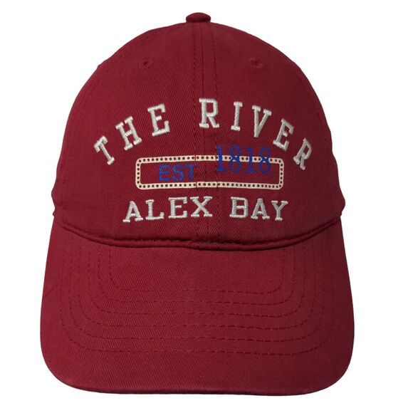 Jacobson Men's Strapback Hat Embroidered Alex Bay The River Logo - Picture 1 of 7